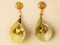 Zucchini, Gold Leaf with Granulated Gold Vermeil Satamen